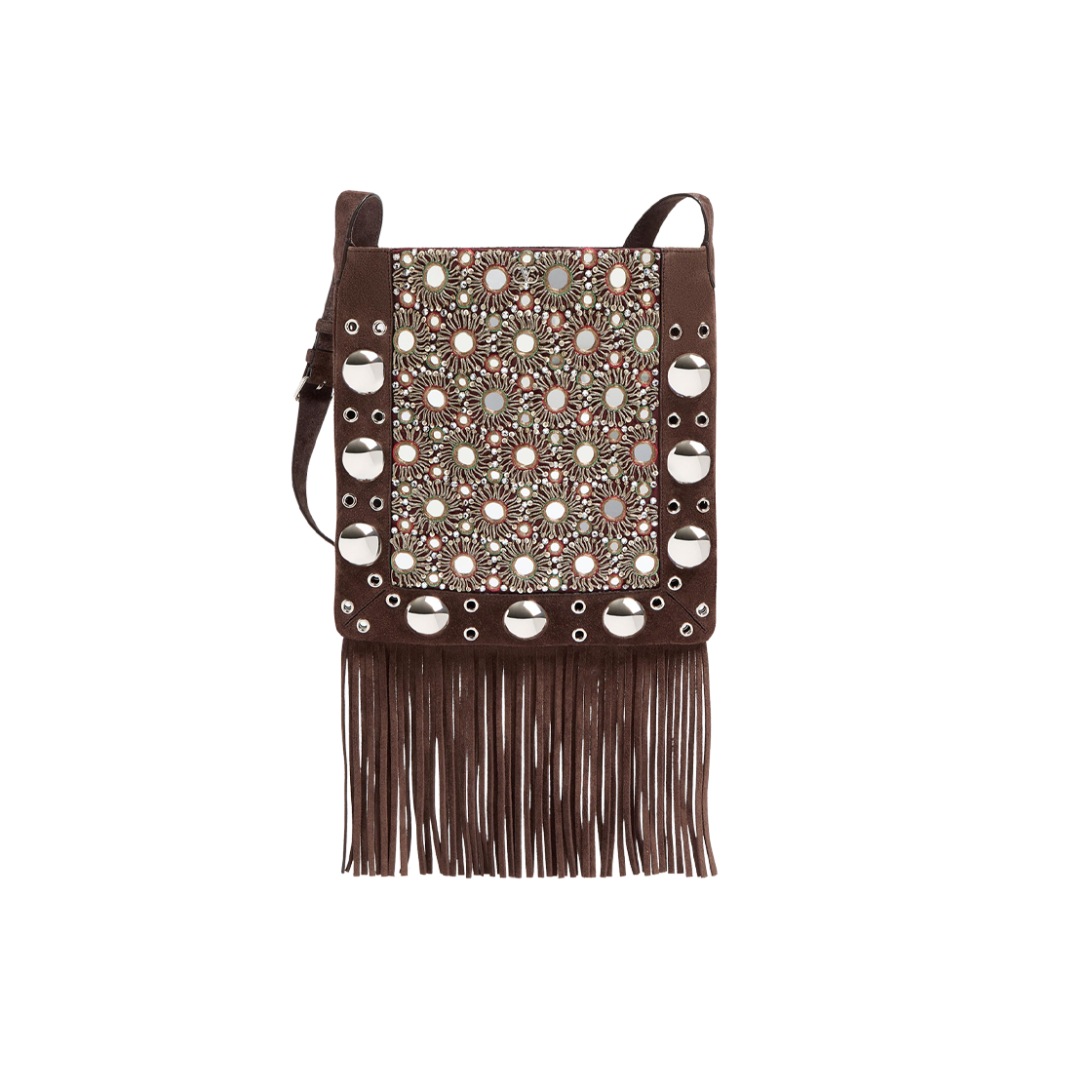 B0R33TAARCB Valentino Nellcote Embroidered Shoulder Bag Testa Di Moro