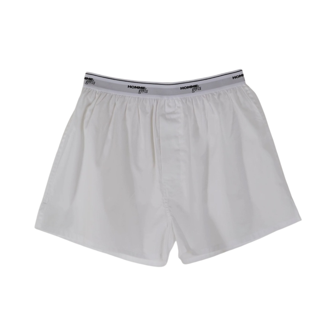 (W) 옴므걸스 오리지널 박서 쇼츠 화이트((W) Homme Girls Original Boxer Shorts White)