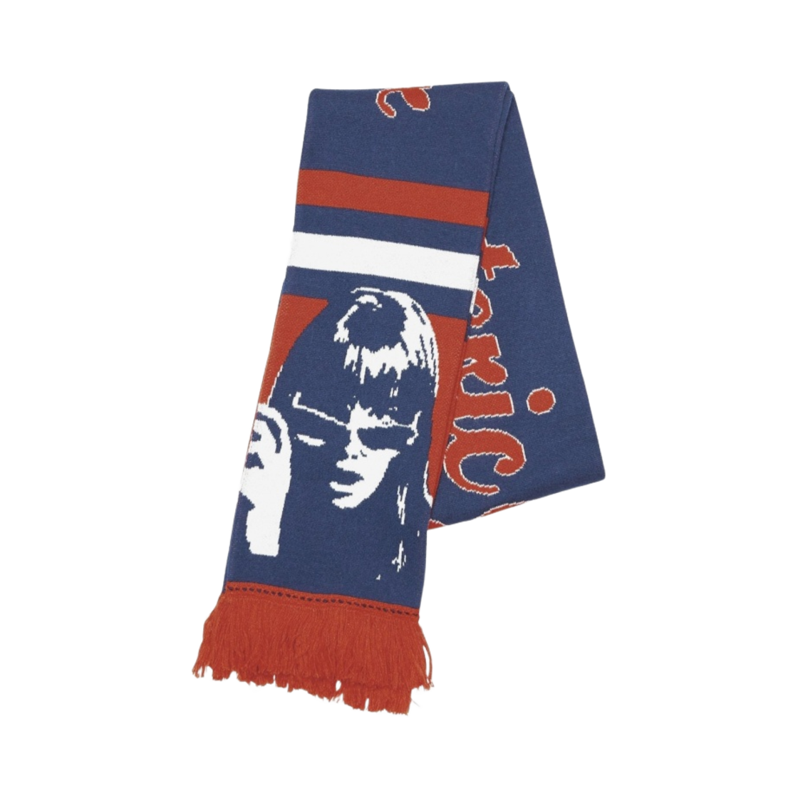 히스테릭 글래머 스포츠 로고 머플러 오렌지(Hysteric Glamour Sports Logo Muffler Orange) - 1