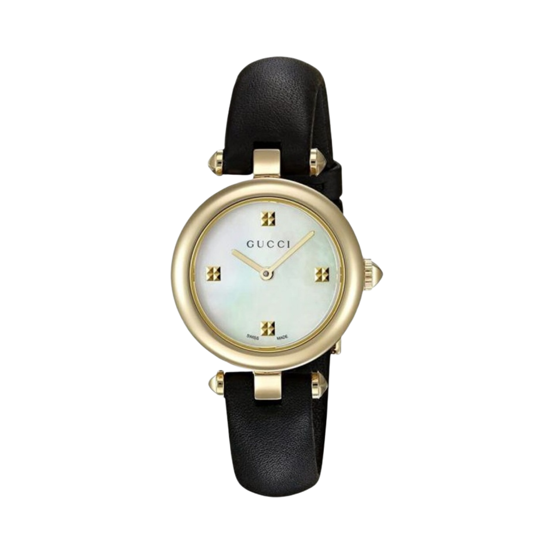 YA141505 (W) Gucci Diamantissima Quartz 27mm Leather Black Mother of Pearl