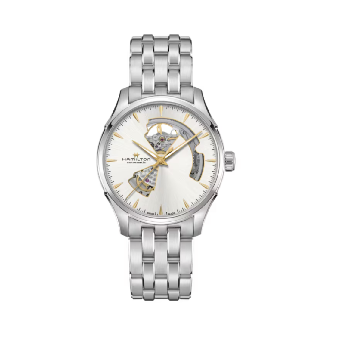 해밀턴 재즈마스터 오픈 하트 오토 40mm 스테인리스 스틸 실버(Hamilton Jazzmaster Open Heart Auto 40mm Stainless Steel Silver)