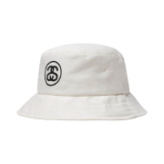 Stussy SS Link Deep Bucket Hat White