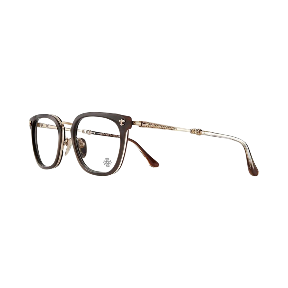 STRAPADICTOME-CLB-MGP Chrome Hearts Strapadictome Classic Brown Matte Gold Plated