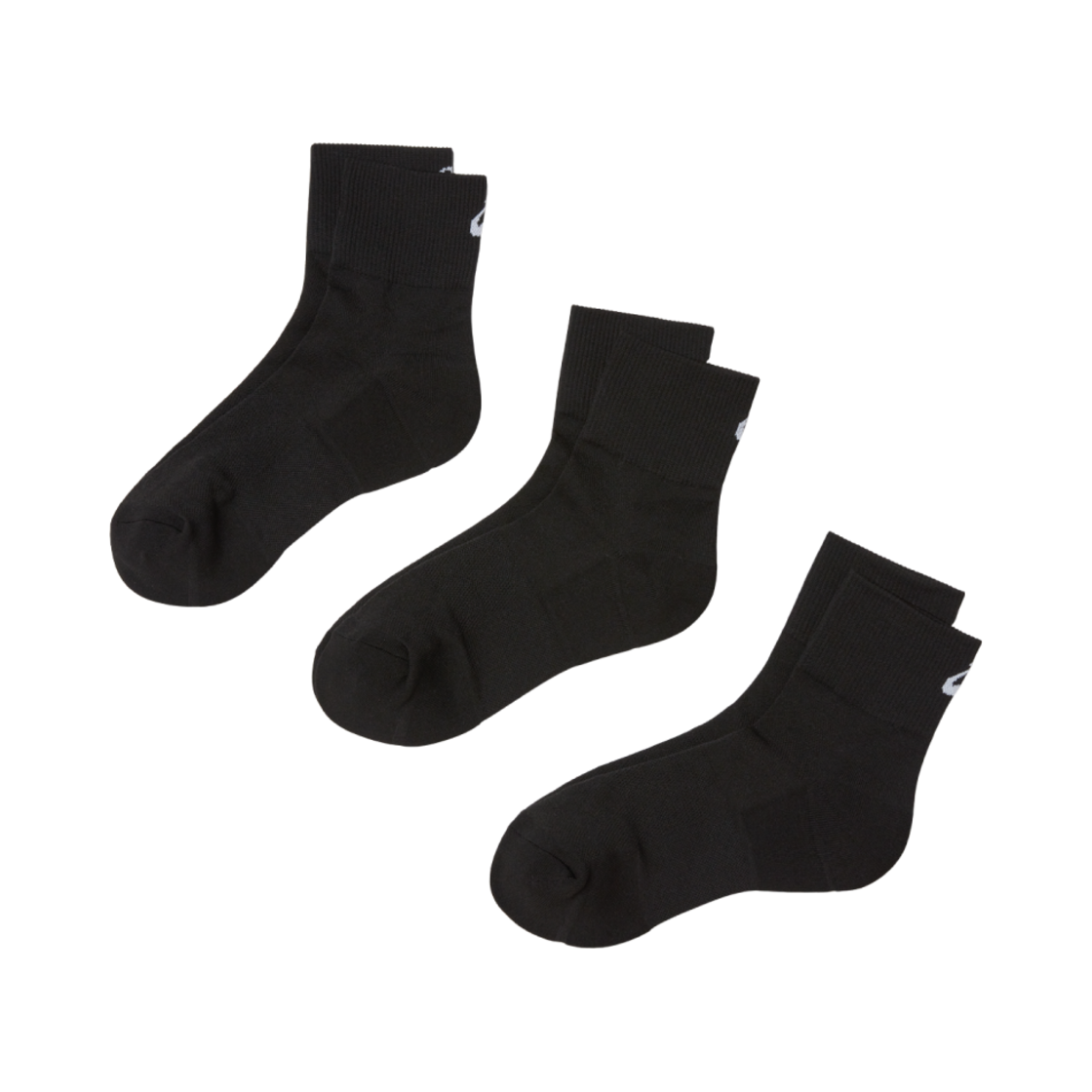 132430512-001 Asics Running Quarter Socks Performance Black (3 Pack)