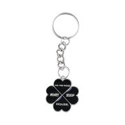 Honey Scoop House Clover Keyring Black