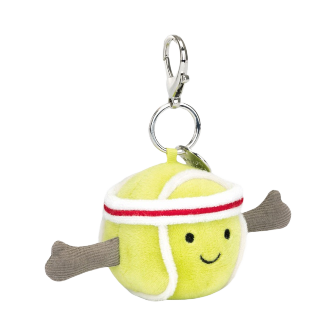 AS4TBC Jellycat Amuseables Sports Tennis Bag Charm Yellow