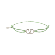 Valentino Vlogo Signature Cotton Bracelet Green
