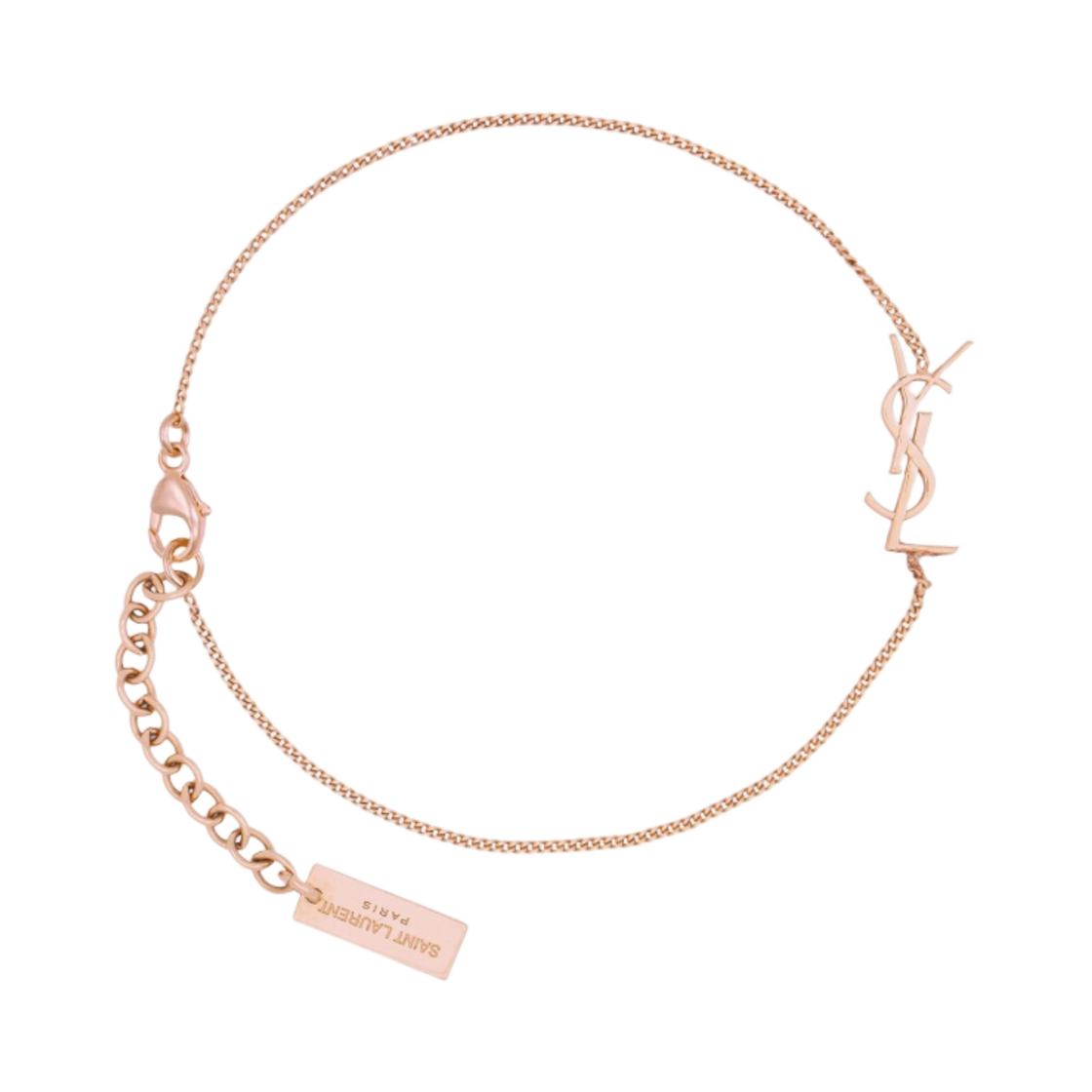 (W) 생로랑 브라스 오피움 참 브레이슬릿 로즈 골드((W) Saint Laurent Opyum Charm Bracelet in Rose Gold Brass)