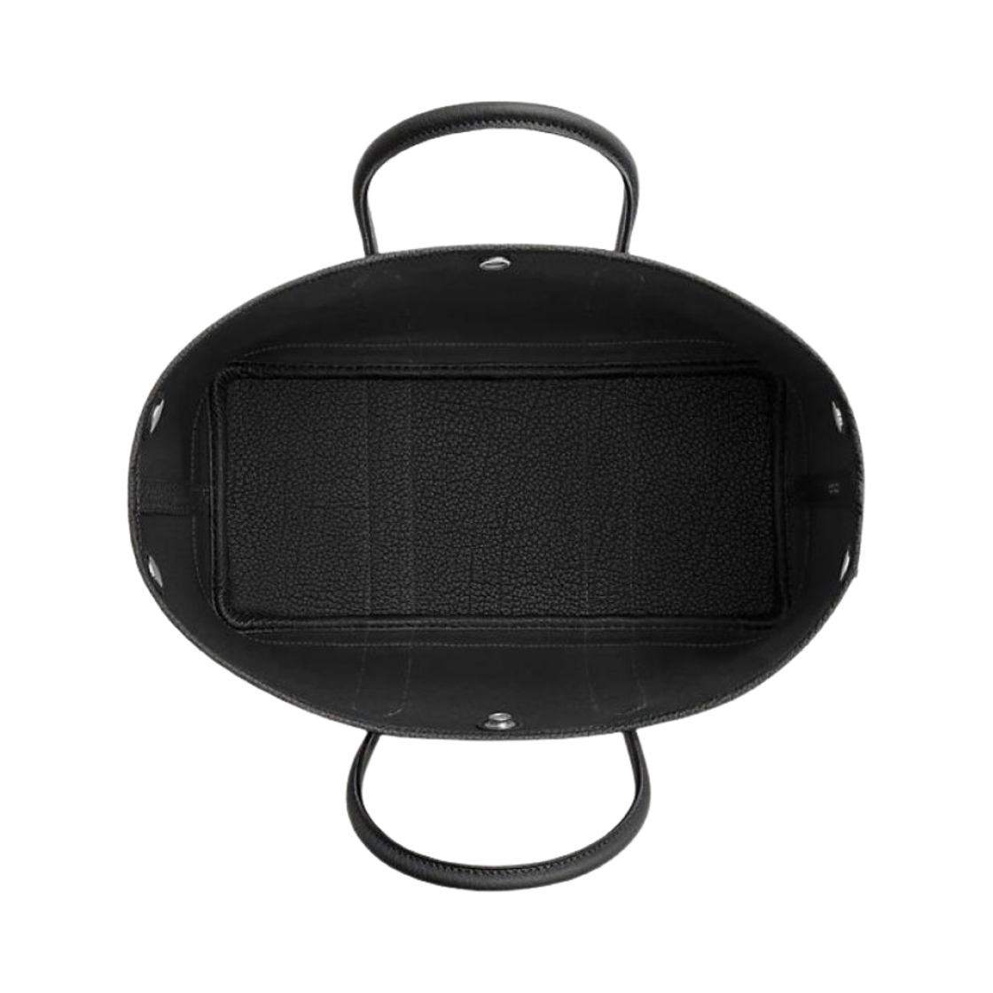 H069573CKAC Hermes Garden Party 30 Bag Canvas Negonda & Palladium Noir - #3