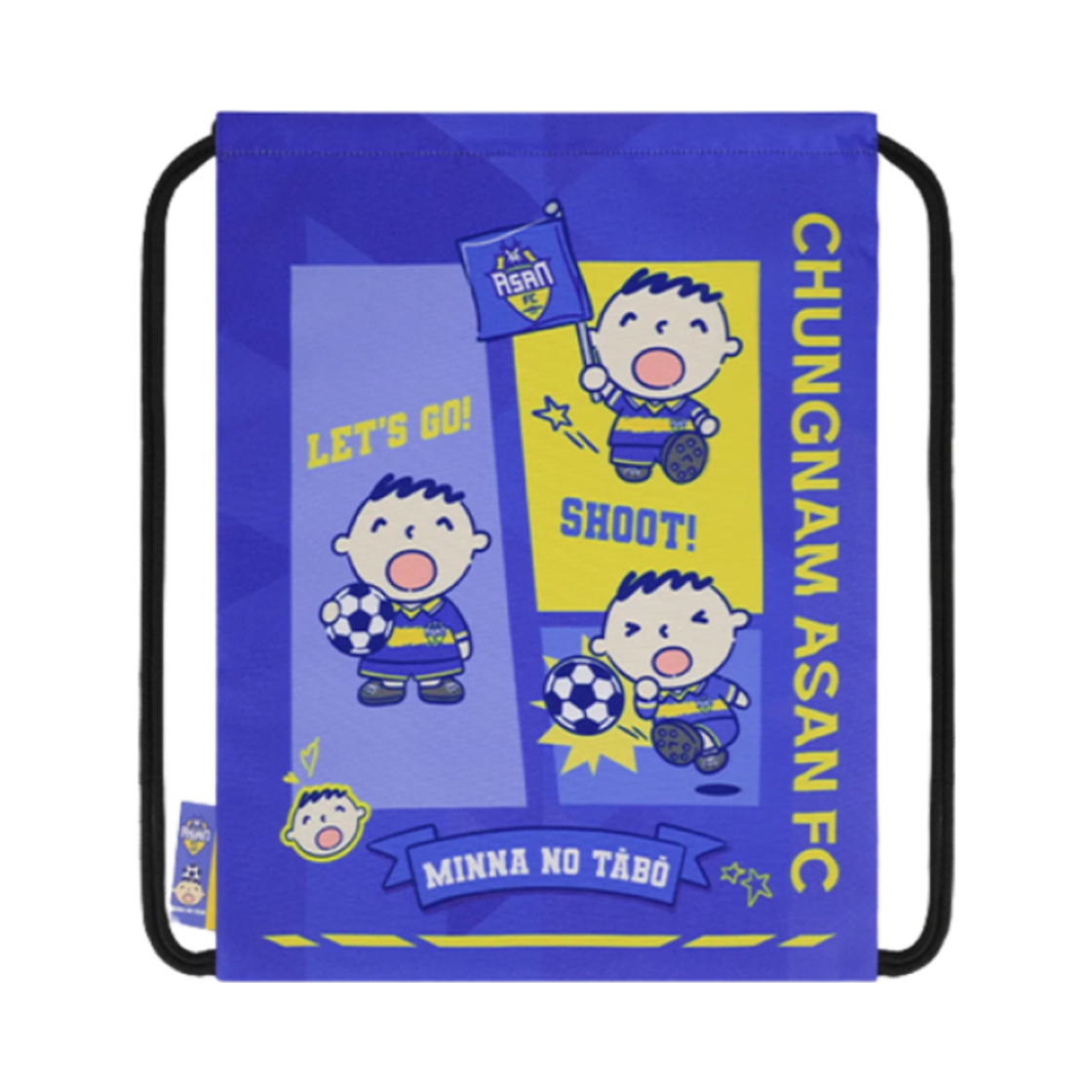 K 리그 x 산리오 캐릭터즈 2025 짐색 민나노타보 충남 아산 FC 퍼플(K League x Sanrio Characters 2025 Gym Sack Minna No Tabo Chungnam Asan FC Purple)