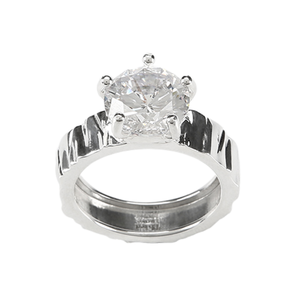 TM2B1RG52SV Third movement Crystal Cocktail Ring SIZE.2