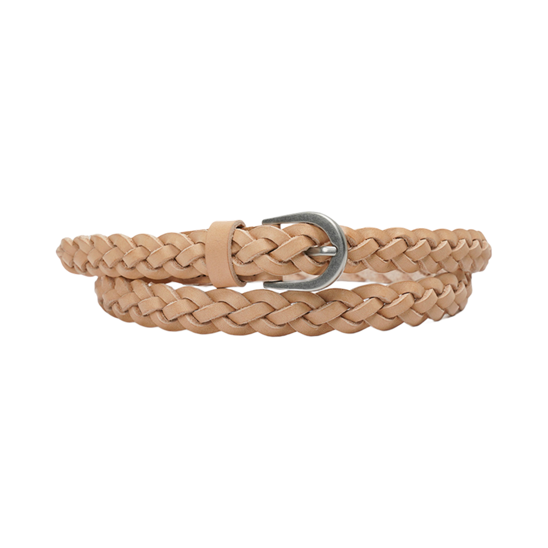 BSPPBT801IG Bensimon Twist Leather Belt Sand Beige