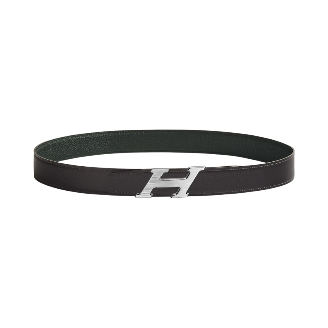 에르메스 H 스피드 벨트 버클 & 리버서블 가죽 스트랩 32mm & 그리 모옌 그래파이트 베르 퐁쎄(Hermes H Speed Belt Buckle & Reversible Leather Strap 32mm & Gris Moyen Graphite Vert Fonce) - 1
