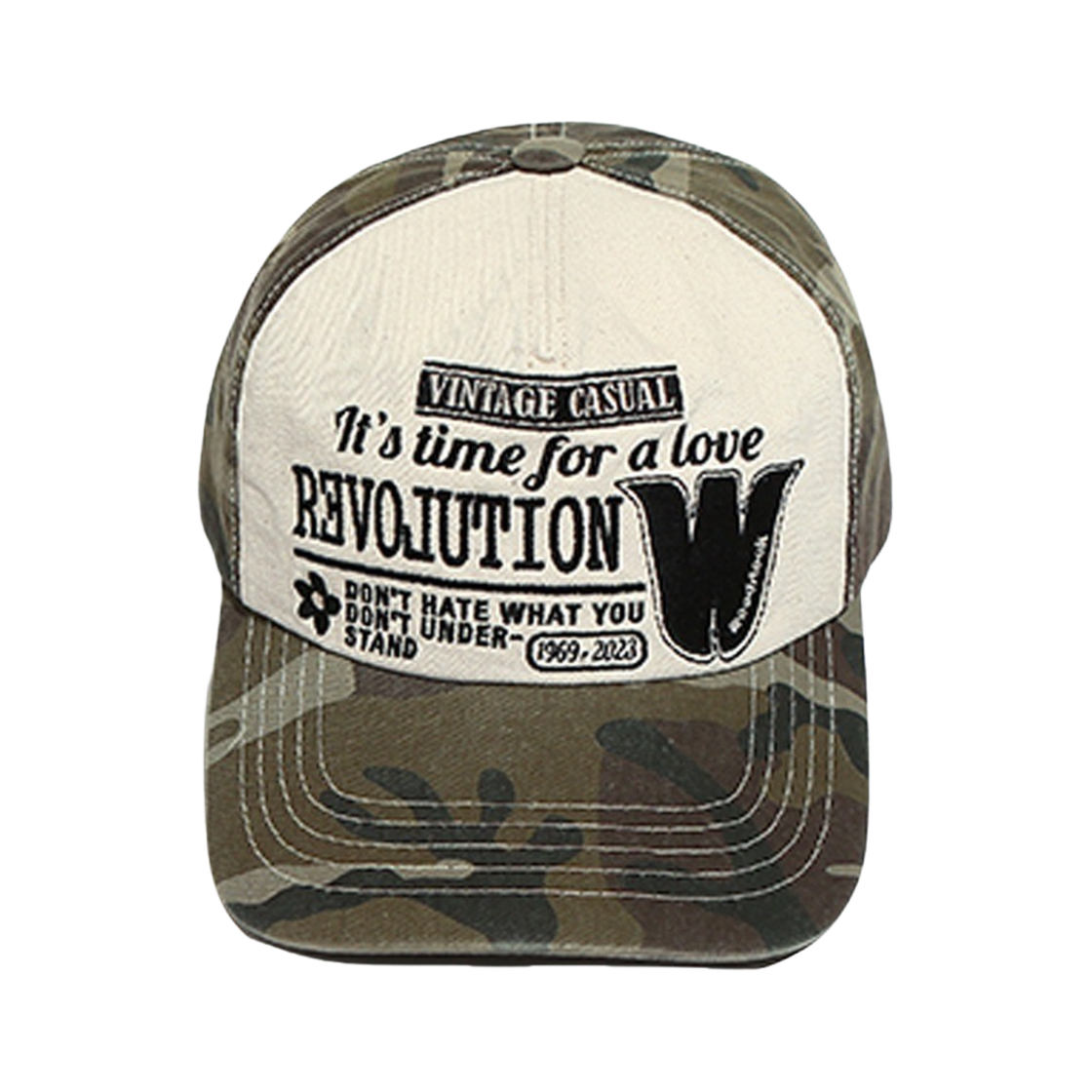 오가프 레볼루션 5패널 볼캡 카모브라운