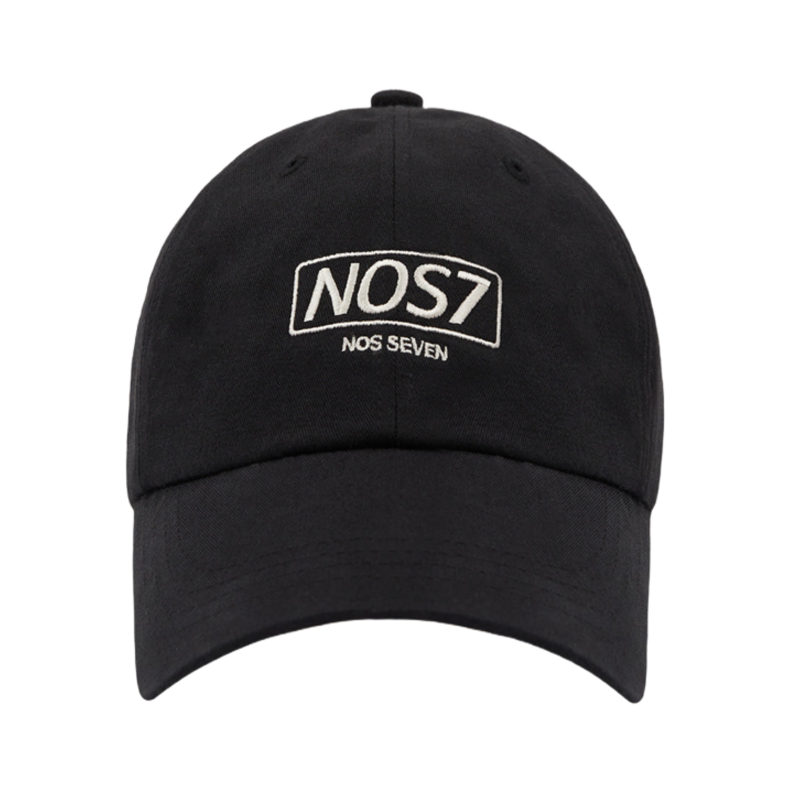 NOS7 스퀘어 볼캡 블랙(NOS7 Square Ball Cap Black)