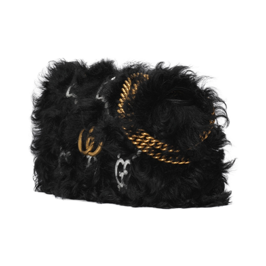 구찌 GG 마몽 캣 스몰 백 블랙 소프트 패브릭(Gucci GG Marmont Embroidered Small Bag Black Soft Fabric) - 2