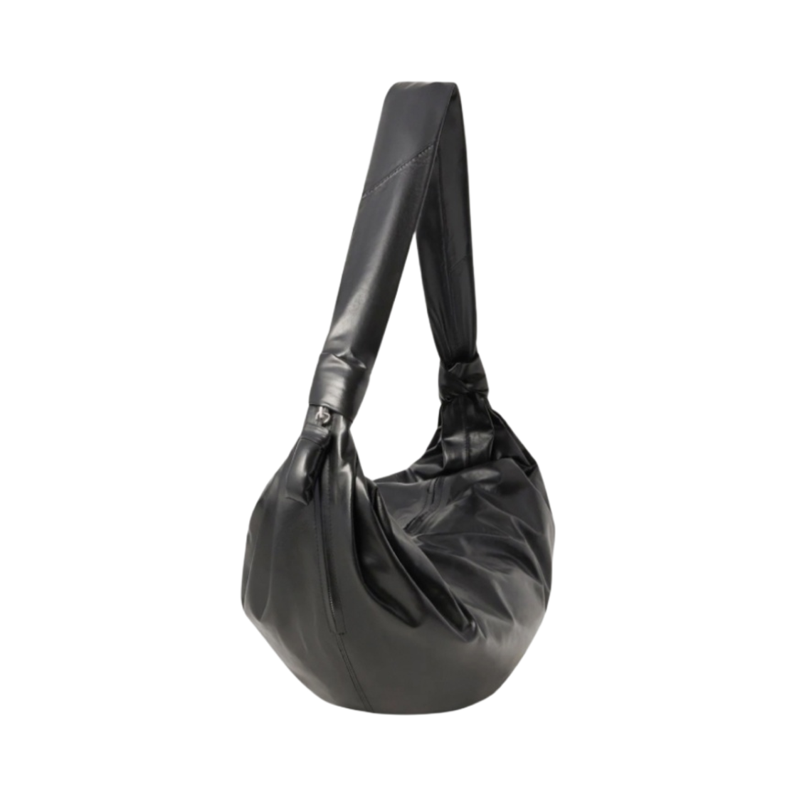 르메르 라지 소프트 크루아상 백 페이퍼 레더 블랙(Lemaire Large Soft Croissant Bag Paper Leather Black) - 2
