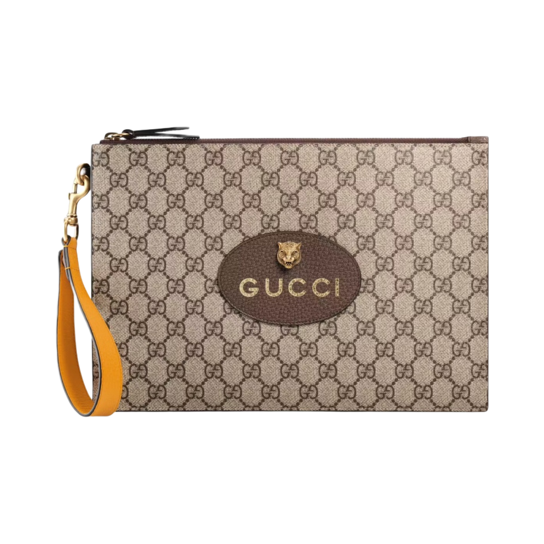 구찌 네오 빈티지 GG 슈프림 파우치 베이지 에보니(Gucci Neo Vintage GG Supreme Pouch Beige Ebony)