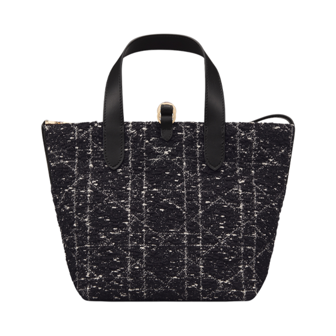 디올 스몰 뚜주흐 버티컬 토트백 트위드 까나쥬 모티프 블랙(Dior Small Dior Toujours Vertical Tote Bag Tweed with Cannage Motif Black) - 3