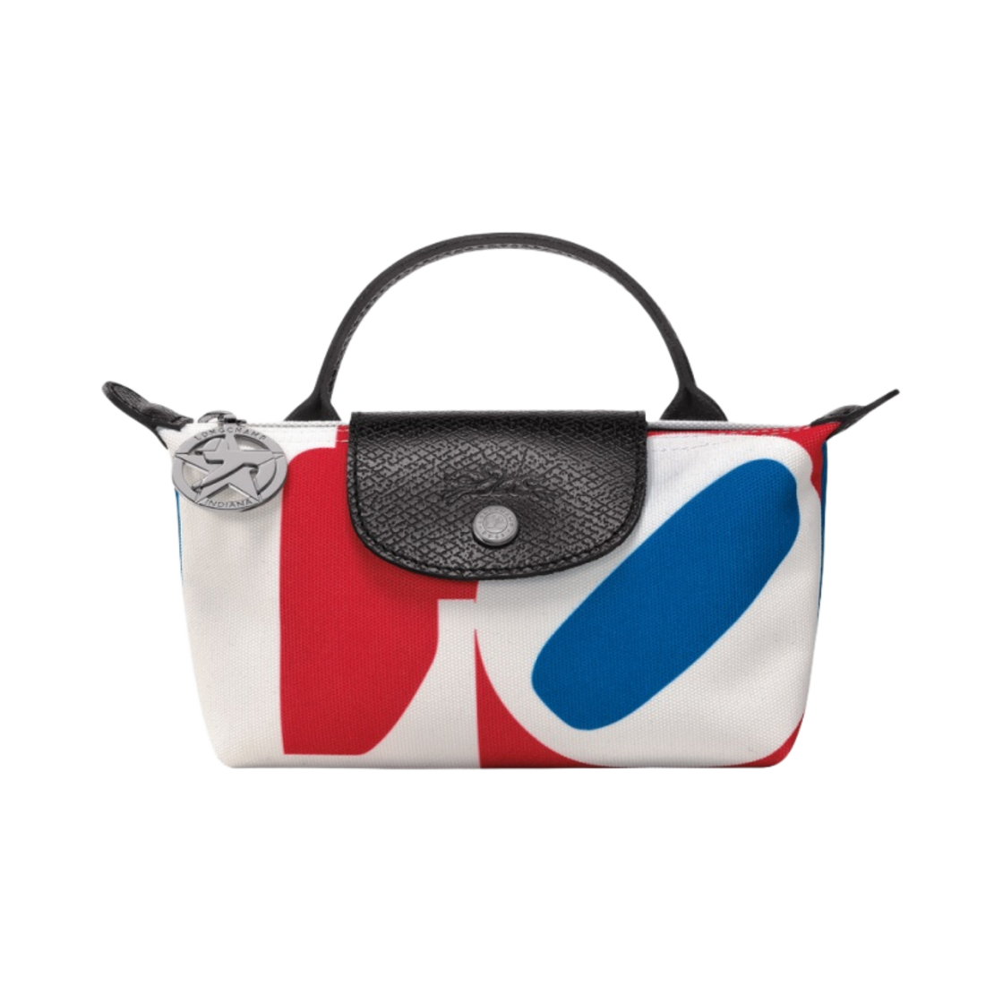롱샴 x 로버트 인디애나 캔버스 파우치 화이트(Longchamp x Robert Indiana Canvas Pouch White)