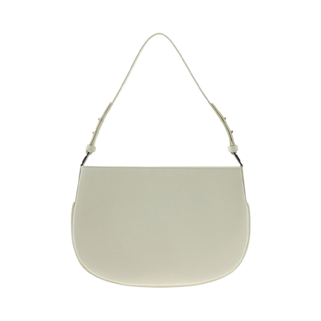 22CRISSSWHELAR By Far Issa Leather Shoulder Bag White
