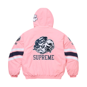 Supreme Mitchell & Ness NCAA Hooded Stadium Jacket Pink - 24FW