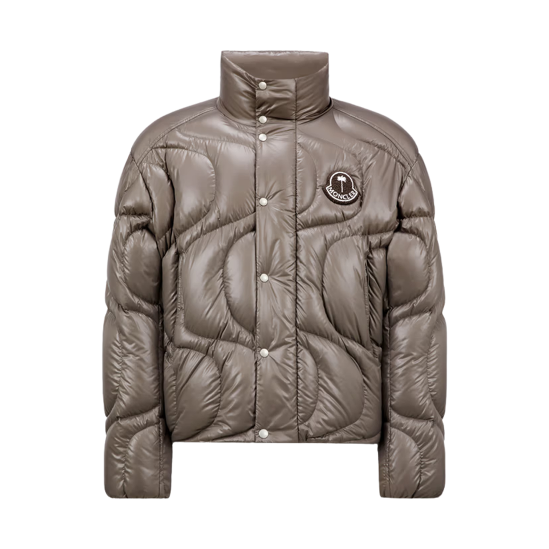 몽클레르 x 팜 엔젤스 하우나니 쇼트 다운 자켓 그레이 - 24FW(Moncler x Palm Angels Haunani Short Down Jacket Grey - 24FW)