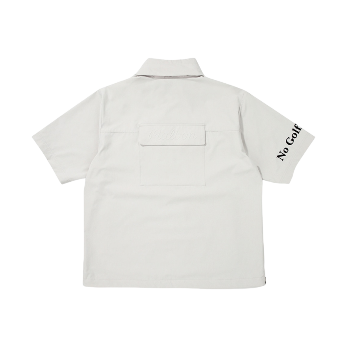 - Malbon Golf Malbon Short Seeved Anorak Jacket Light Grey - #2
