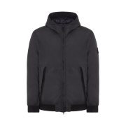 Stone Island 40823 Garment Dyed Crinkle Reps Recycled Nylon with Primaloft TC Jacket Black - 23FW