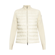 (W) Moncler Padded Wool Cardigan White - 24FW