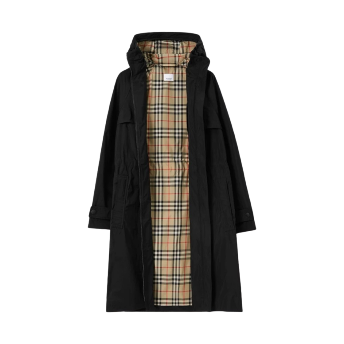(W) 버버리 EKD 자수 코트 블랙((W) Burberry EKD Embroidered Coat Black) - 2