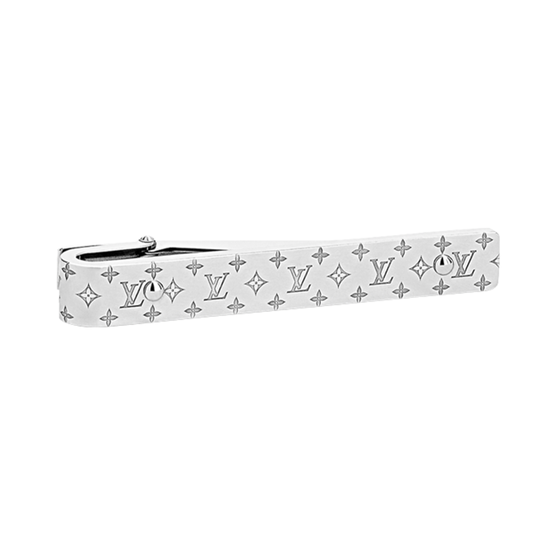 M00703 Louis Vuitton Monogram Bold Tie Pin Silver