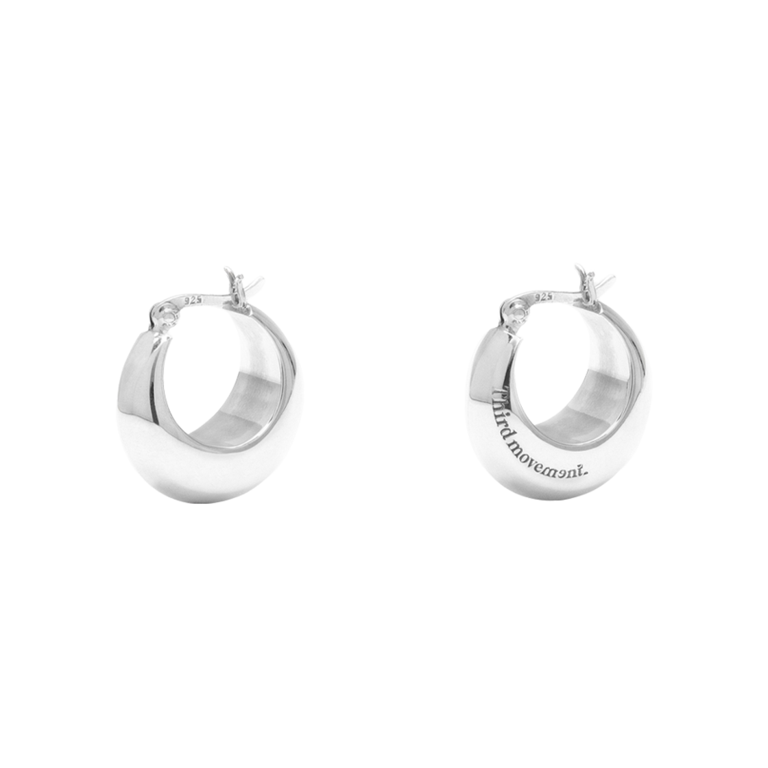 써드무브먼트 하프 문 이어링(Third movement Half Moon Earring)