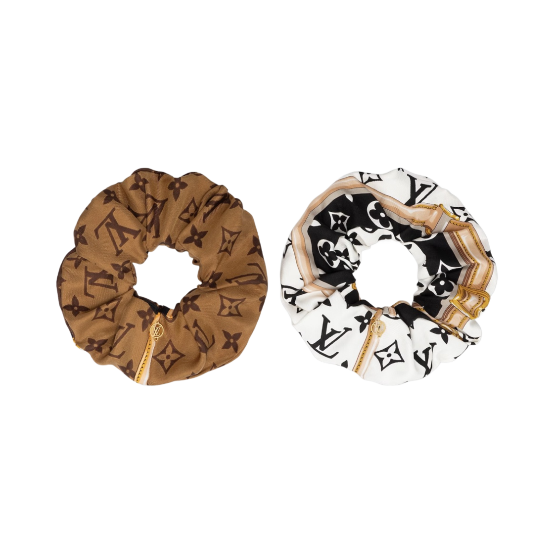 루이비통 모노그램 컨피덴셜 스크런치 세트 블랙 브라운