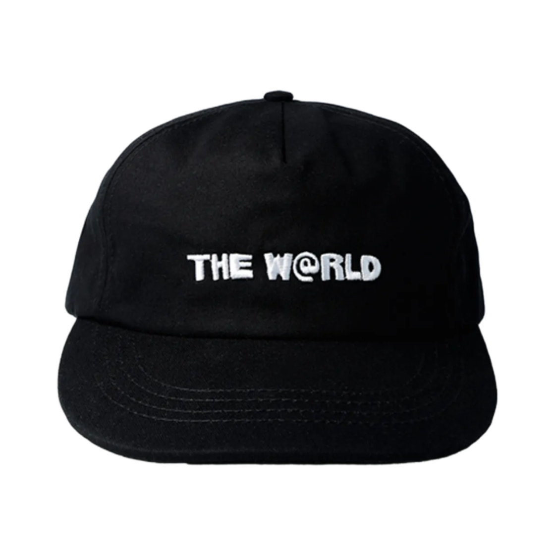 더 왈드 5 패널 자수 캡 블랙(The Warld 5 Panel Embroidery Cap Black) - 2