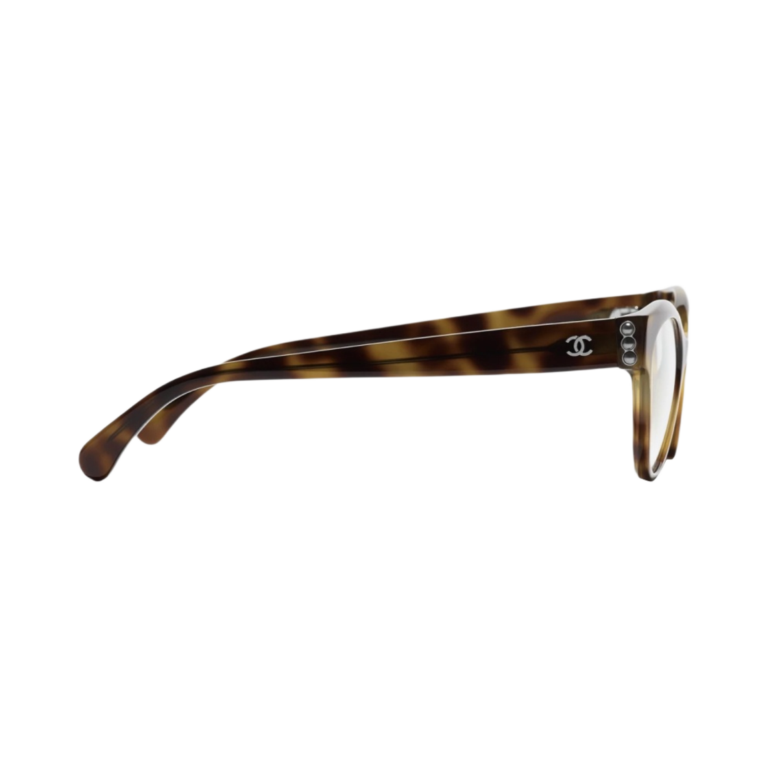 샤넬 버터플라이 프레임 아세테이트 글래스 펄 & 톨토이즈(Chanel Butterfly Eyeglasses Acetate Glass Pearls & Tortoise) - 3