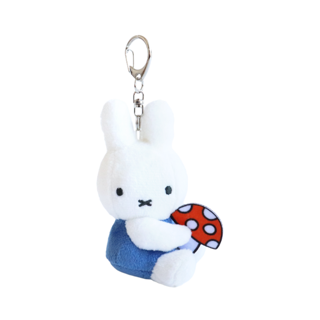 2792-100 Many a Little Miffy With A Flower Key Ring 8cm Blue