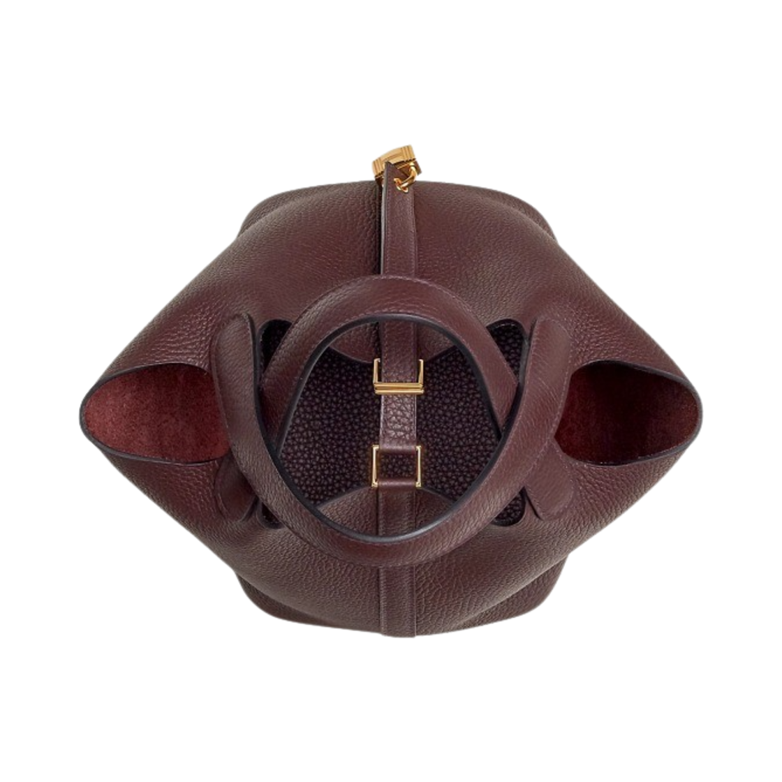 H069560CCBK Hermes Picotin Lock 18 Bag Clemence Swift & Gold Rouge Sellier Caban - #3