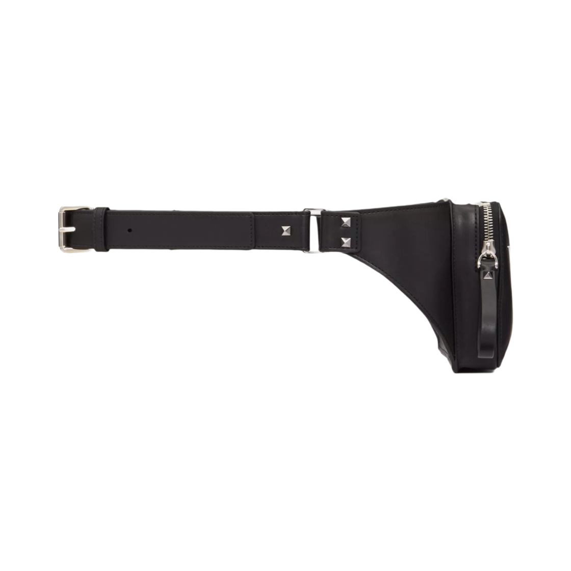 발렌티노 레더 VLTN 벨트백 블랙(Valentino Leather VLTN Belt Bag Black) - 4