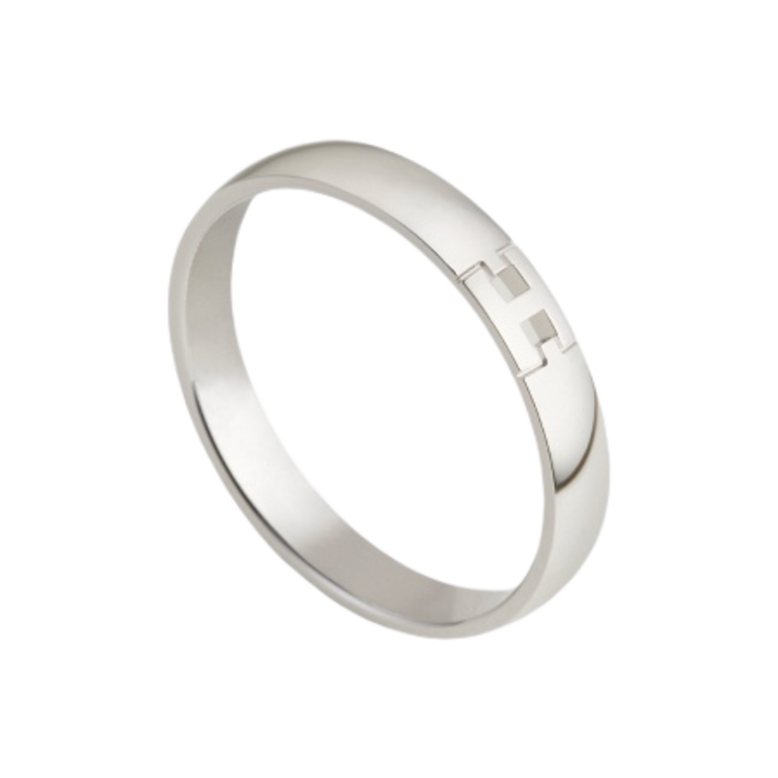 H119854B000 (W) Hermes Ever Herakles Wedding Band White Gold