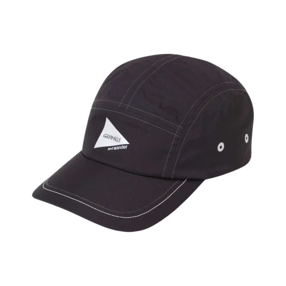 5744176421F010/GAC4-S3011 And Wander x Gramicci Patchwork Wind Cap Black