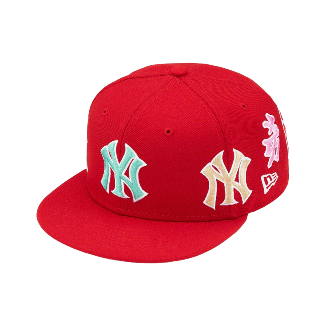 슈프림 x 뉴욕 양키스 간지 뉴에라 레드 - 22FW(Supreme x New York Yankees Kanji New Era Red - 22FW) - 1