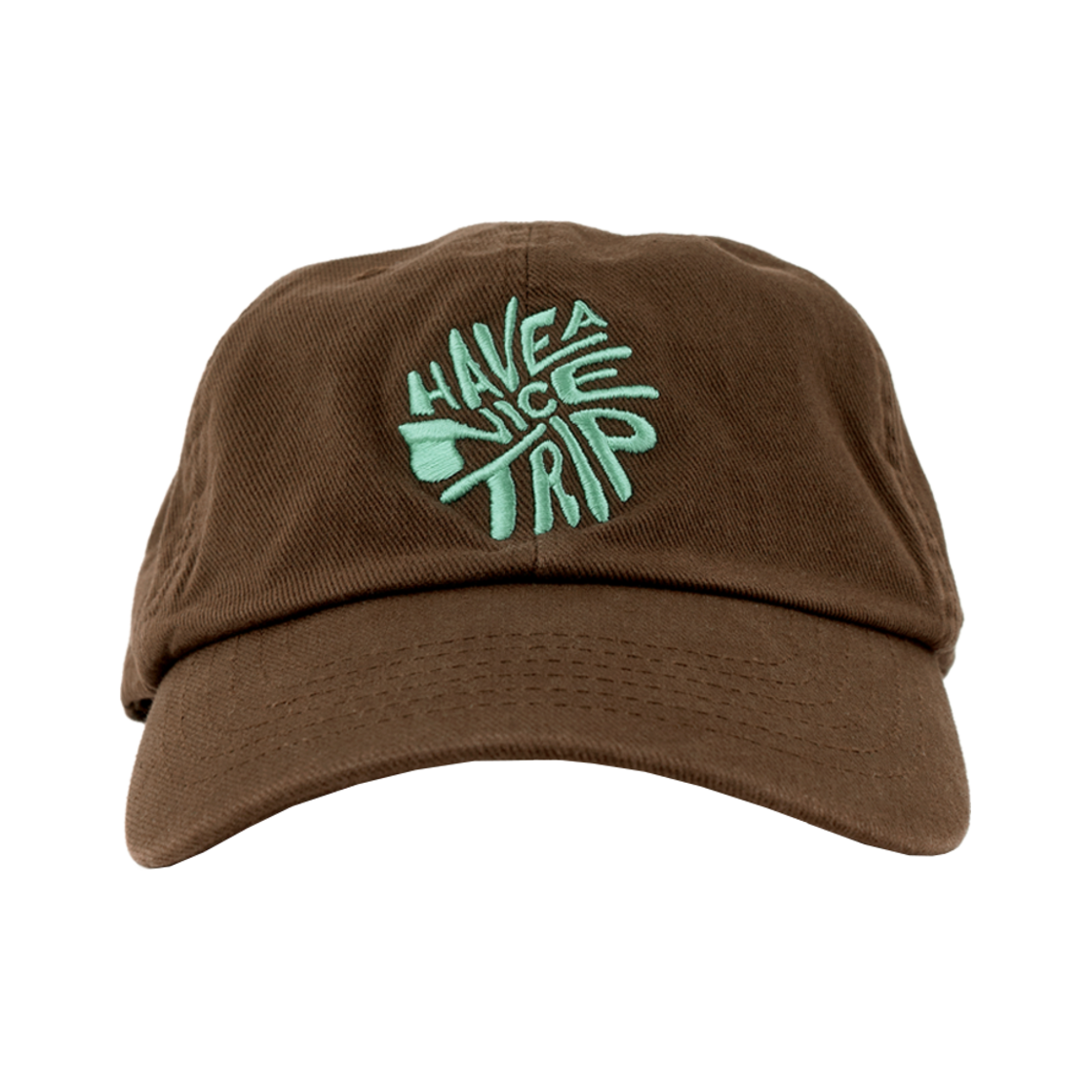 HS51CA802BR Hello Sunrise HNT Swirl Logo Ball Cap Brown