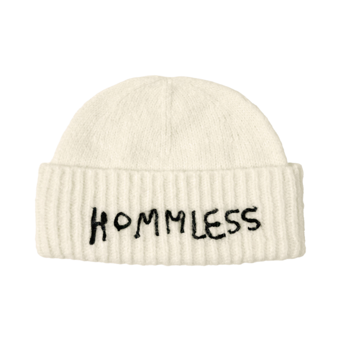홈리스 핸드 스티치 비니 아이보리(Hommless Hand Stitch Beanie Ivory)