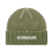 Supreme Overprint Beanie Olive - 22SS