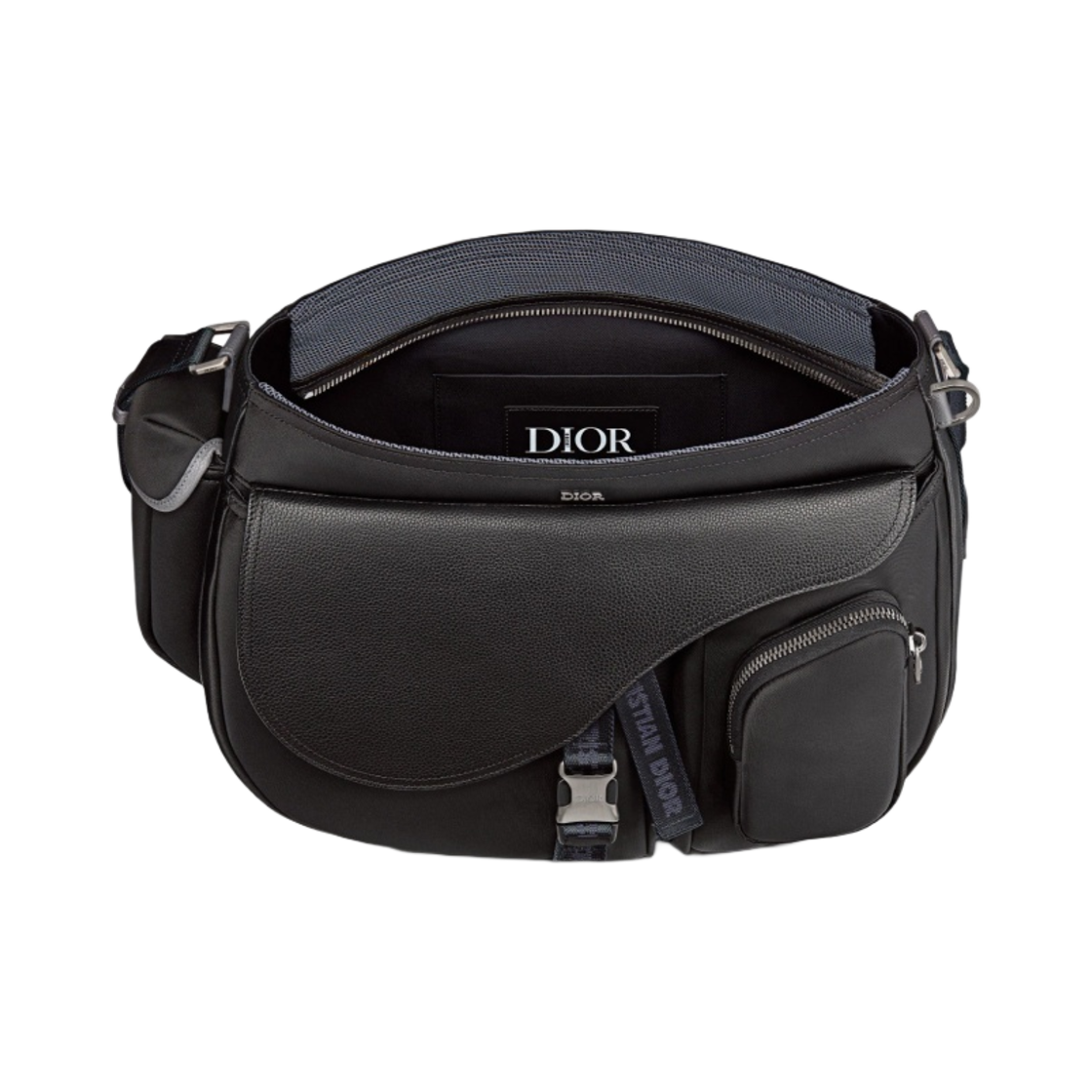 디올 x 사카이 새들 소프트백 블랙(Dior x Sacai Saddle Soft Bag Black) - 2