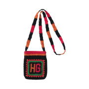 (W) Hysteric Glamour HG Square Hand Knitted Crossbody Bag Black