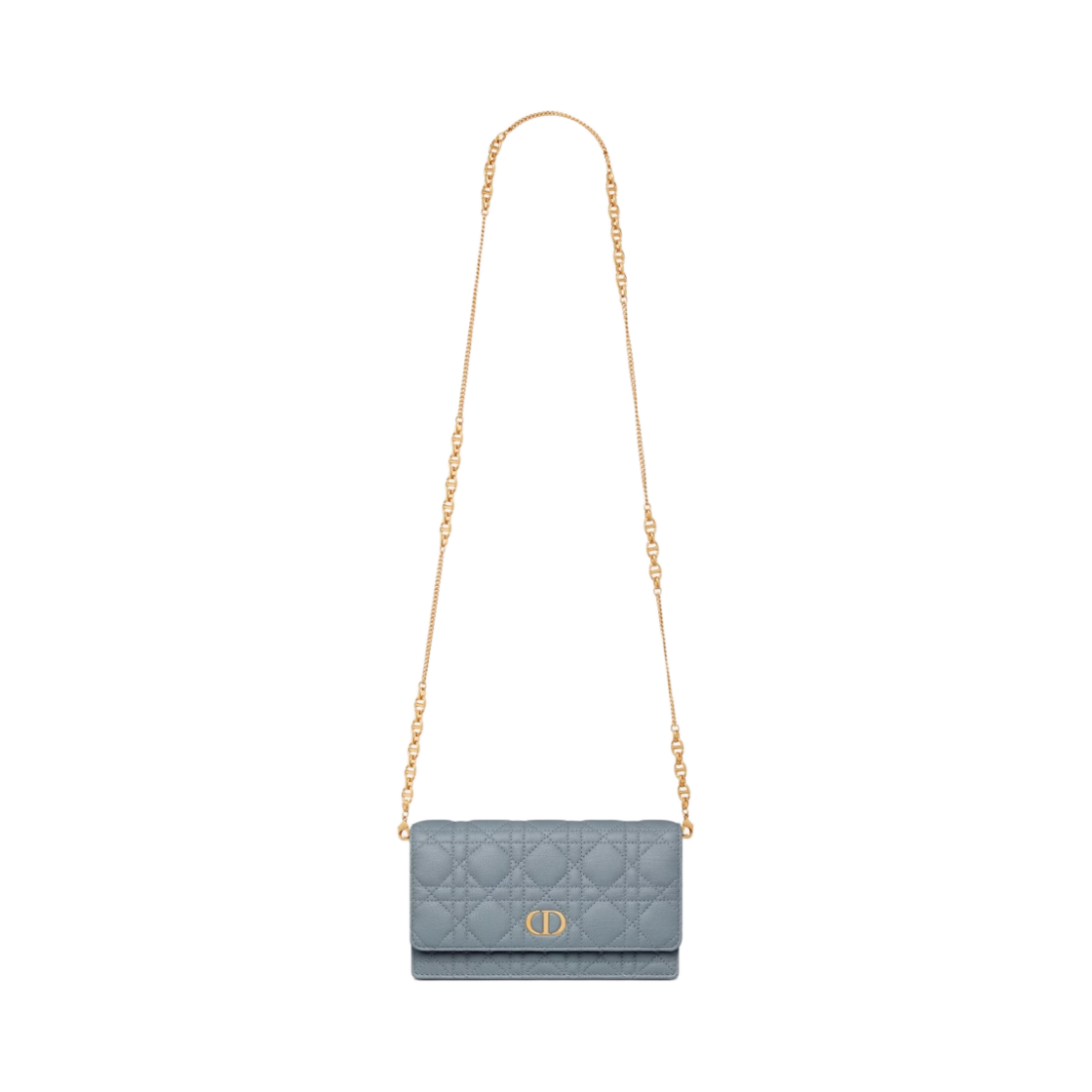 디올 카로 파우치 클라우드 블루 서플 까나쥬 카프스킨(Dior Caro Pouch Cloud Blue Supple Cannage Calfskin) - 5