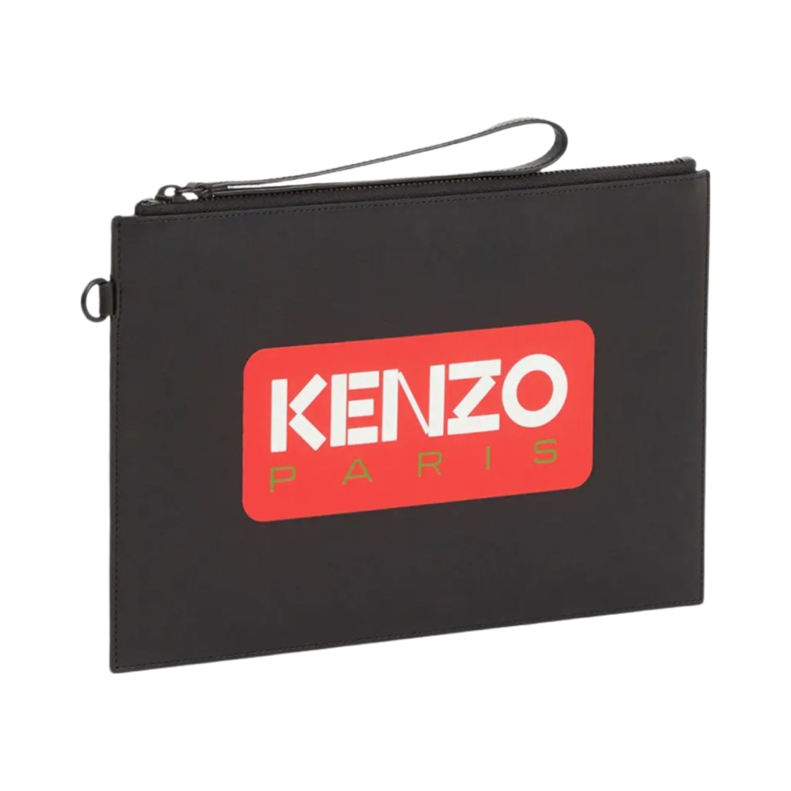 FD55PM822L41-99 Kenzo Paris Large Leather Clutch Black