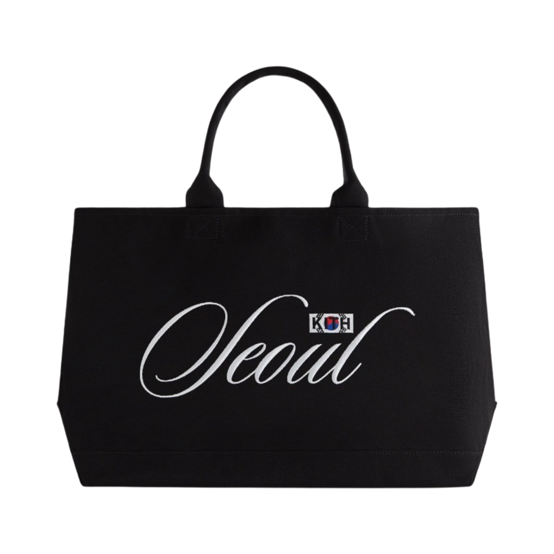 KHM040139-001 Kith Seoul Canvas Tote Bag Black